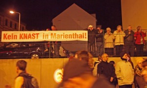 Plakat beim Fackelzauber