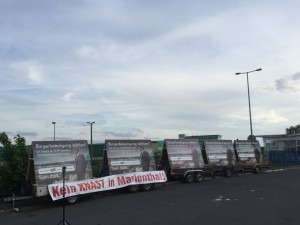 Plakate am RAW-Gelände